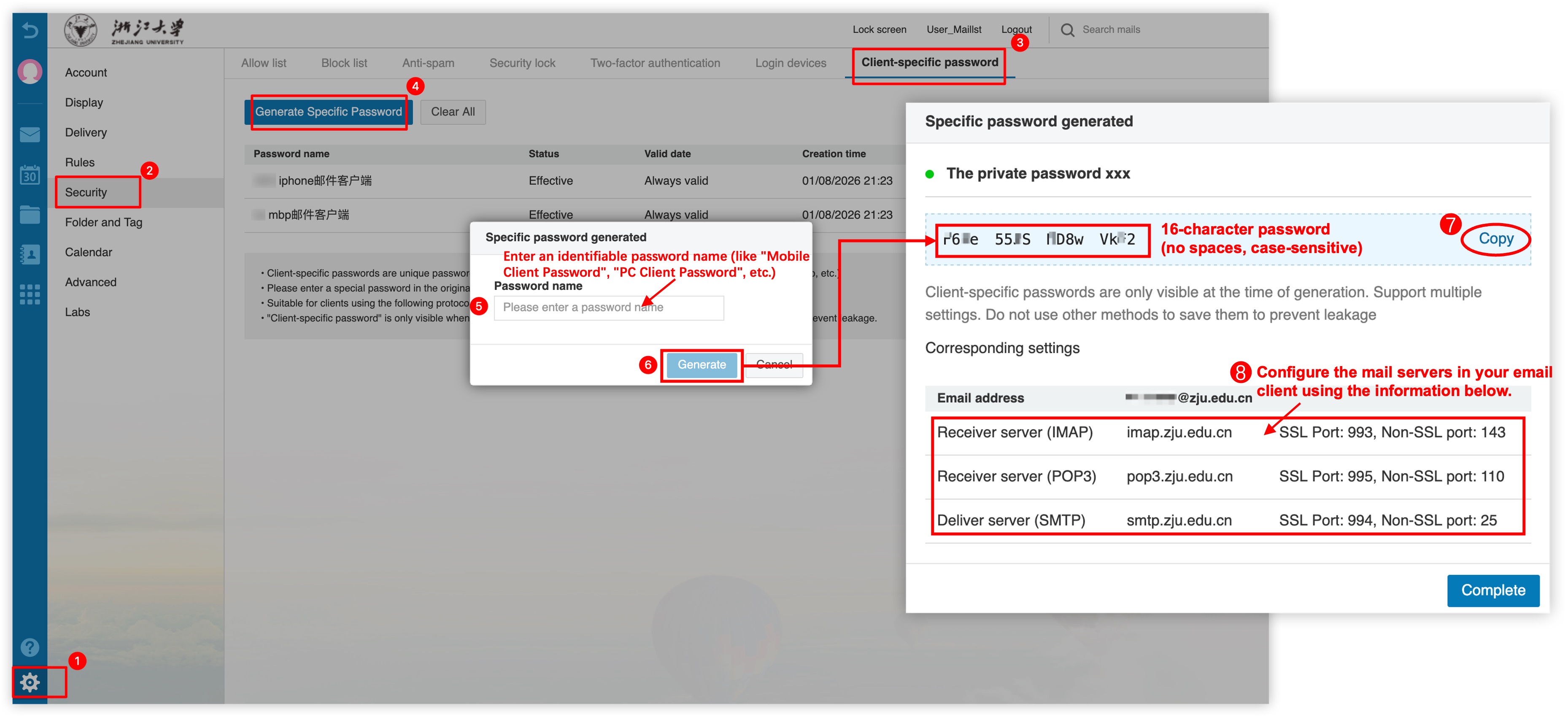 Generate Client-specific Password